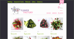 Desktop Screenshot of flowerfactory.co.nz